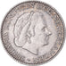 Coin, Netherlands, Juliana, Gulden, 1957, EF(40-45), Silver, KM:184