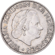 Coin, Netherlands, Juliana, Gulden, 1958, EF(40-45), Silver, KM:184