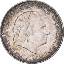 Coin, Netherlands, Juliana, Gulden, 1963, EF(40-45), Silver, KM:184