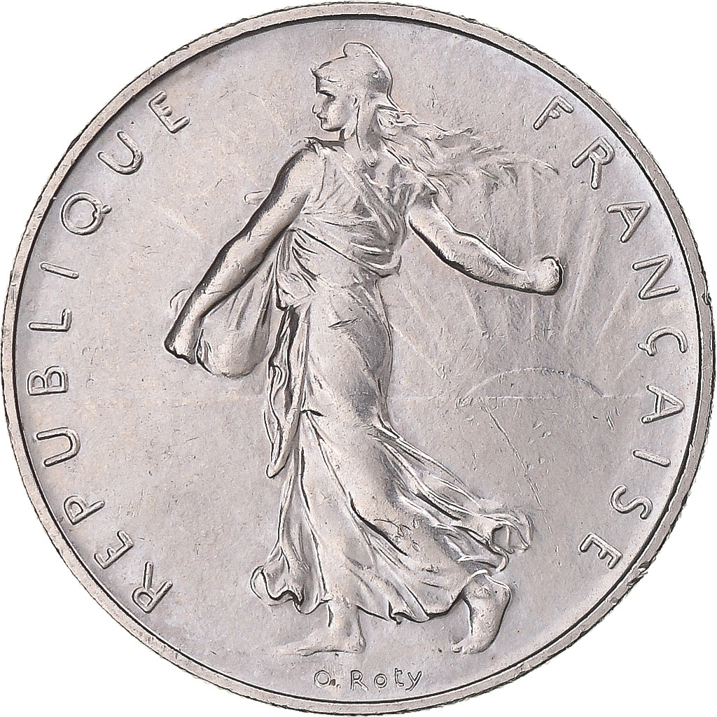 Moneta, Francja, Semeuse, Franc, 1990, Paris, MS(60-62), Nikiel, KM:925.1