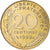 Moneta, Francja, Marianne, 20 Centimes, 1999, Paris, MS(65-70), Aluminium-Brąz