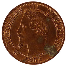 Francia, Napoleon III, Napoléon III, 5 Centimes, 1862, Paris, SPL, Bronzo, K...