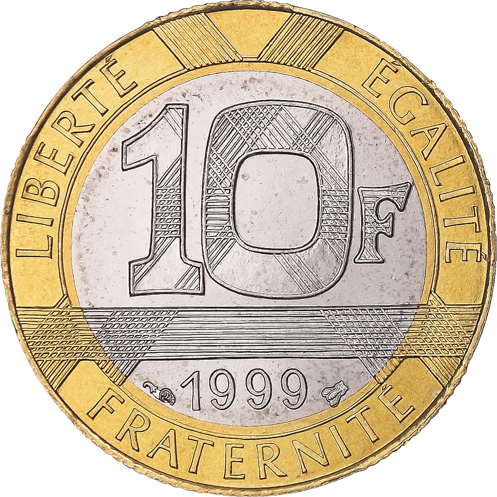 Moneda, Francia, Génie, 10 Francs, 1999, FDC, Aluminio - bronce, KM:964.2