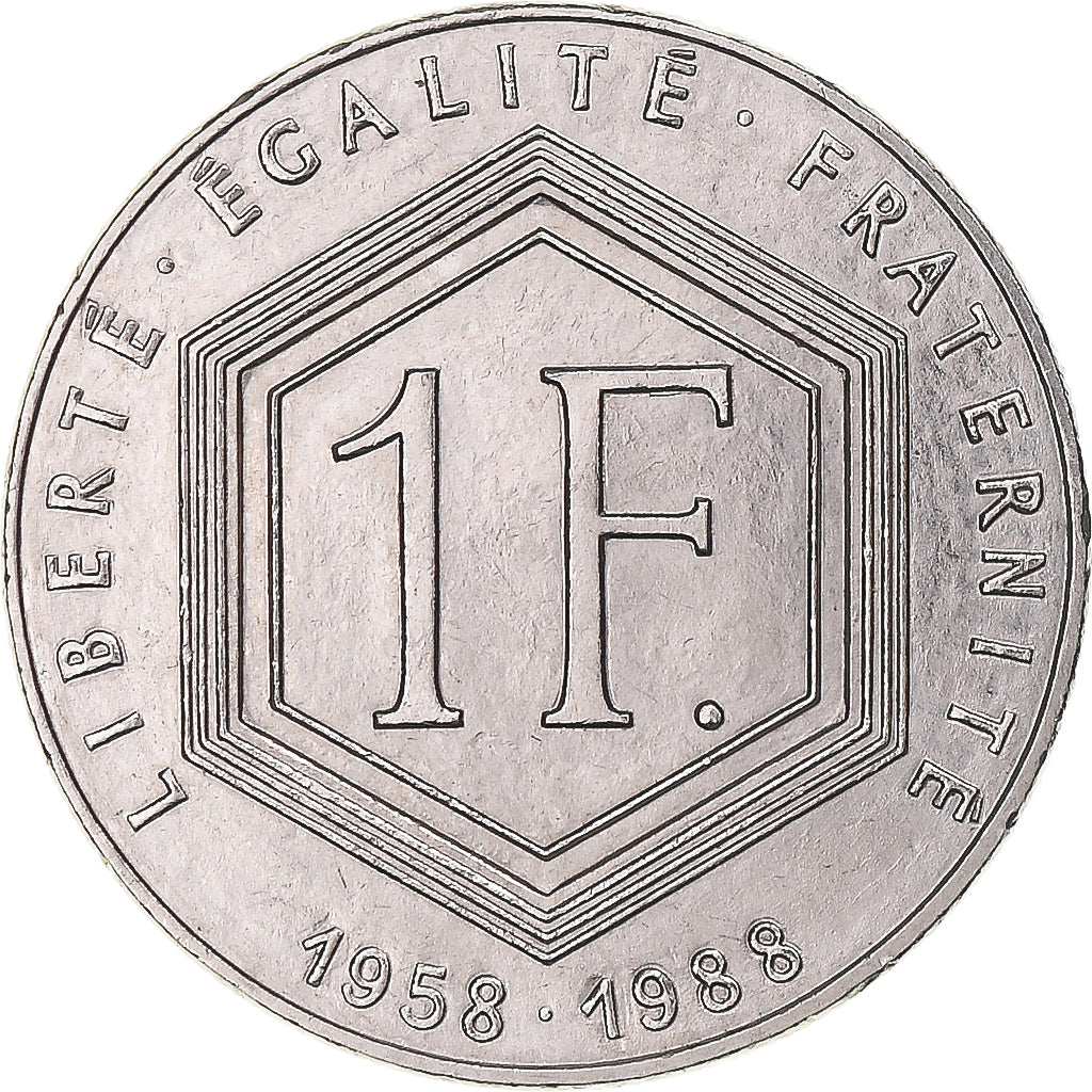 Monnaie, France, Charles de Gaulle, Franc, 1988, Paris, sans différents, SUP+