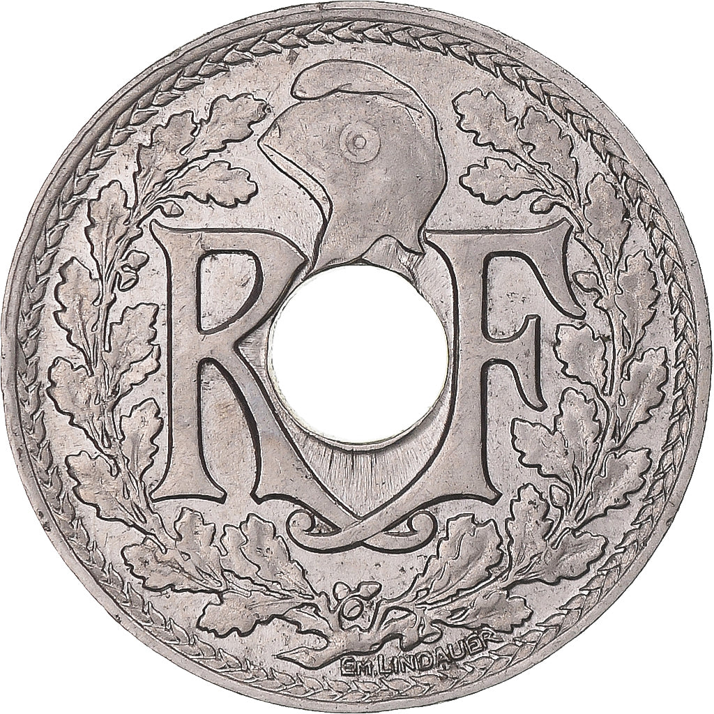 Moneda, Francia, Lindauer, 25 Centimes, 1917, Paris, Rare, EBC, Níquel, KM:867