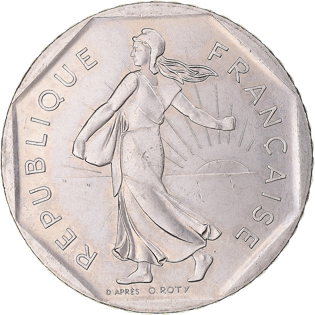 Münze, Frankreich, Semeuse, 2 Francs, 1985, Paris, UNZ, Nickel, KM:942.1