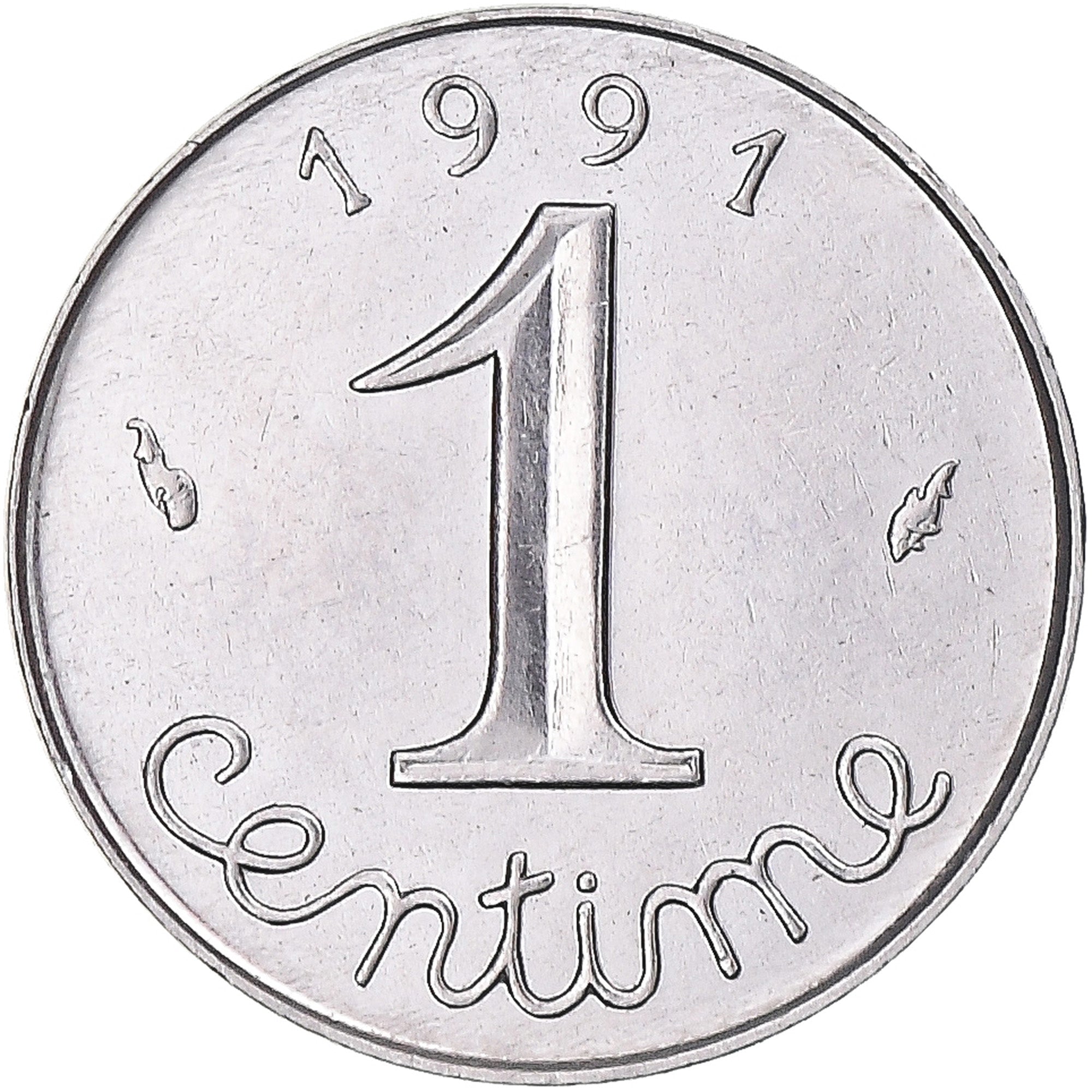 Munten, Frankrijk, Épi, Centime, 1991, Paris, Very rare, FDC, Stainless Steel