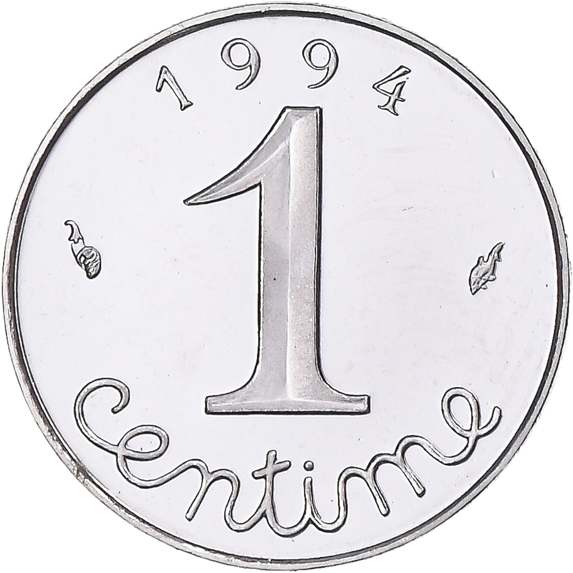 Coin, France, Épi, Centime, 1994, Paris, MS(65-70), Stainless Steel, KM:928