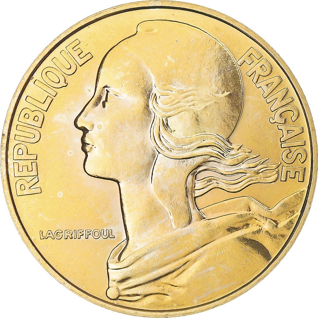 Munten, Frankrijk, Marianne, 20 Centimes, 1988, Paris, FDC, Aluminum-Bronze