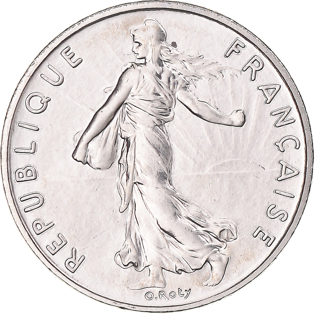 Munten, Frankrijk, Semeuse, 1/2 Franc, 1988, Paris, FDC, Nickel, KM:931.1