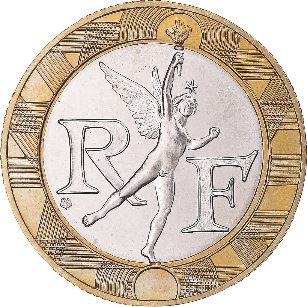 Münze, Frankreich, Génie, 10 Francs, 1988, Paris, STGL, Bi-Metallic, KM:964.1
