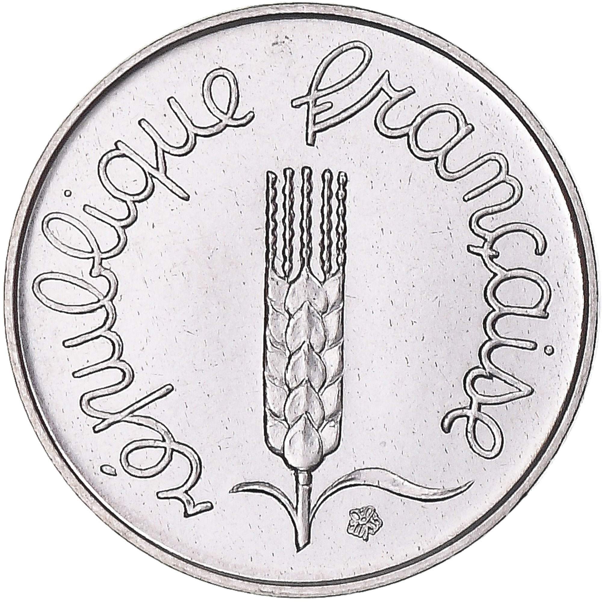 Moeda, França, Épi, Centime, 1980, Paris, MS(65-70), Aço Inoxidável, KM:928