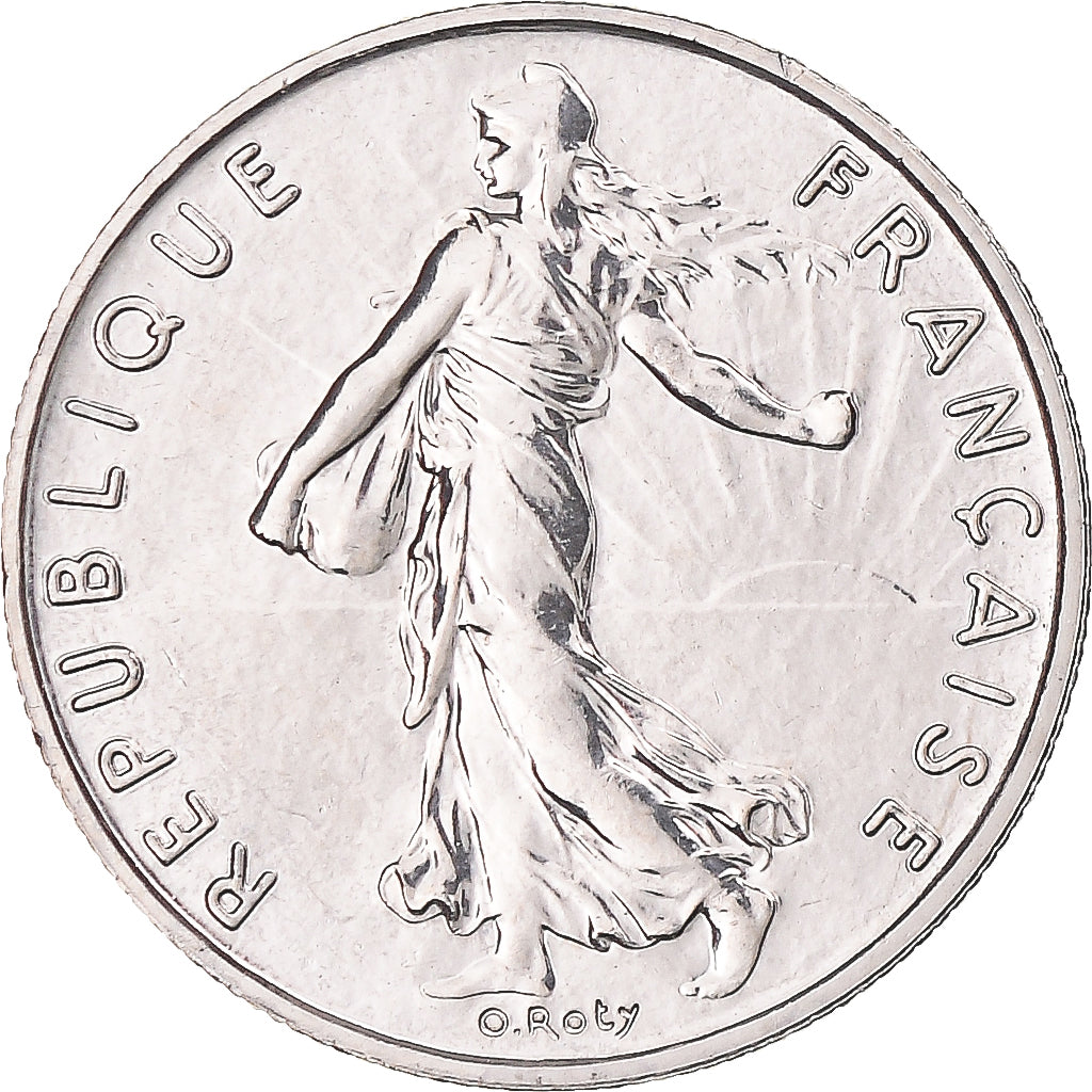 Coin, France, Semeuse, 1/2 Franc, 2001, Paris, BU, MS(65-70), Nickel, KM:931.1
