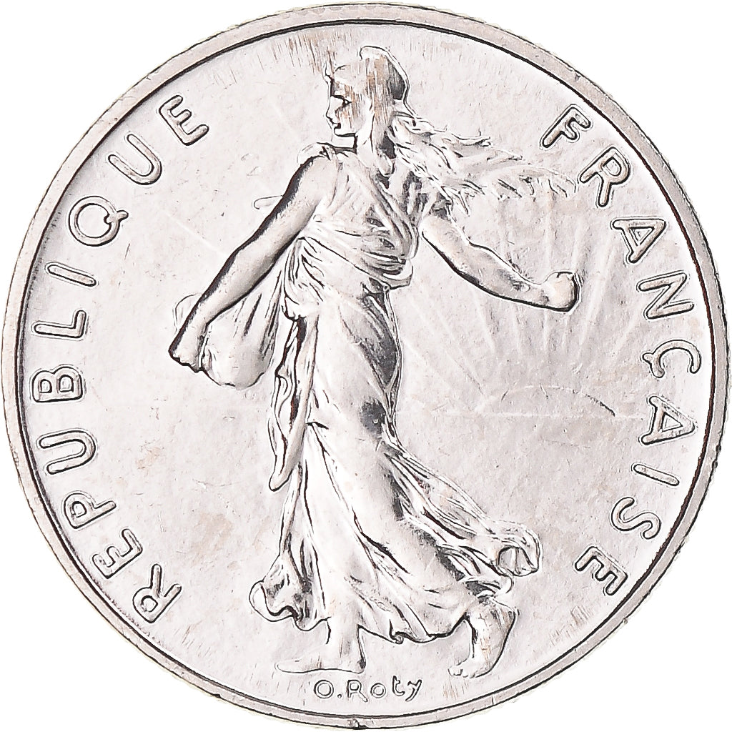 Munten, Frankrijk, Semeuse, 1/2 Franc, 2000, Paris, BU, FDC, Nickel, KM:931.1