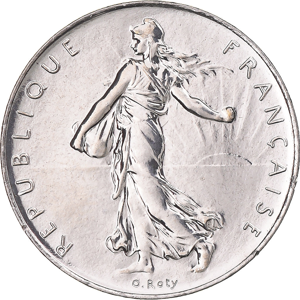 Coin, France, Semeuse, Franc, 2001, Paris, BU, MS(65-70), Nickel, KM:925.2