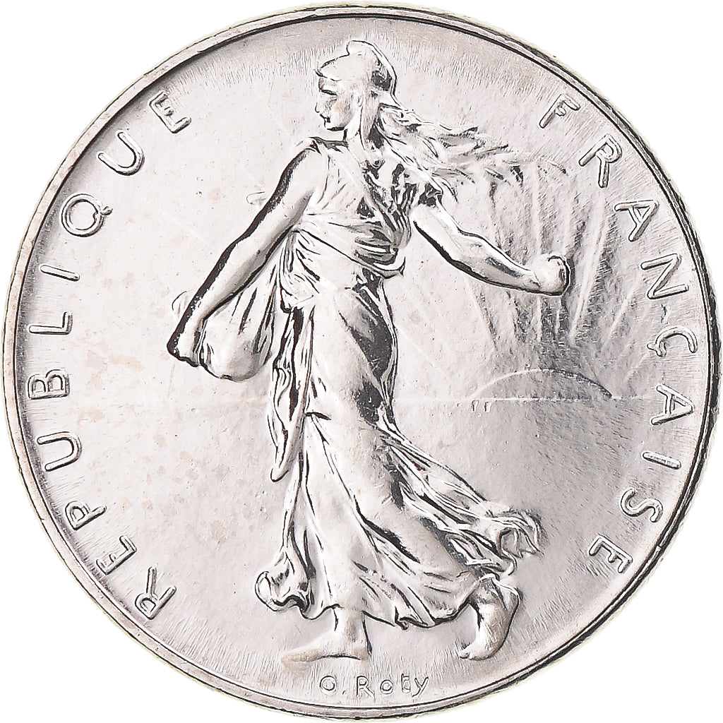 Moeda, França, Semeuse, Franc, 2000, Paris, BU, MS(65-70), Níquel, KM:925.1