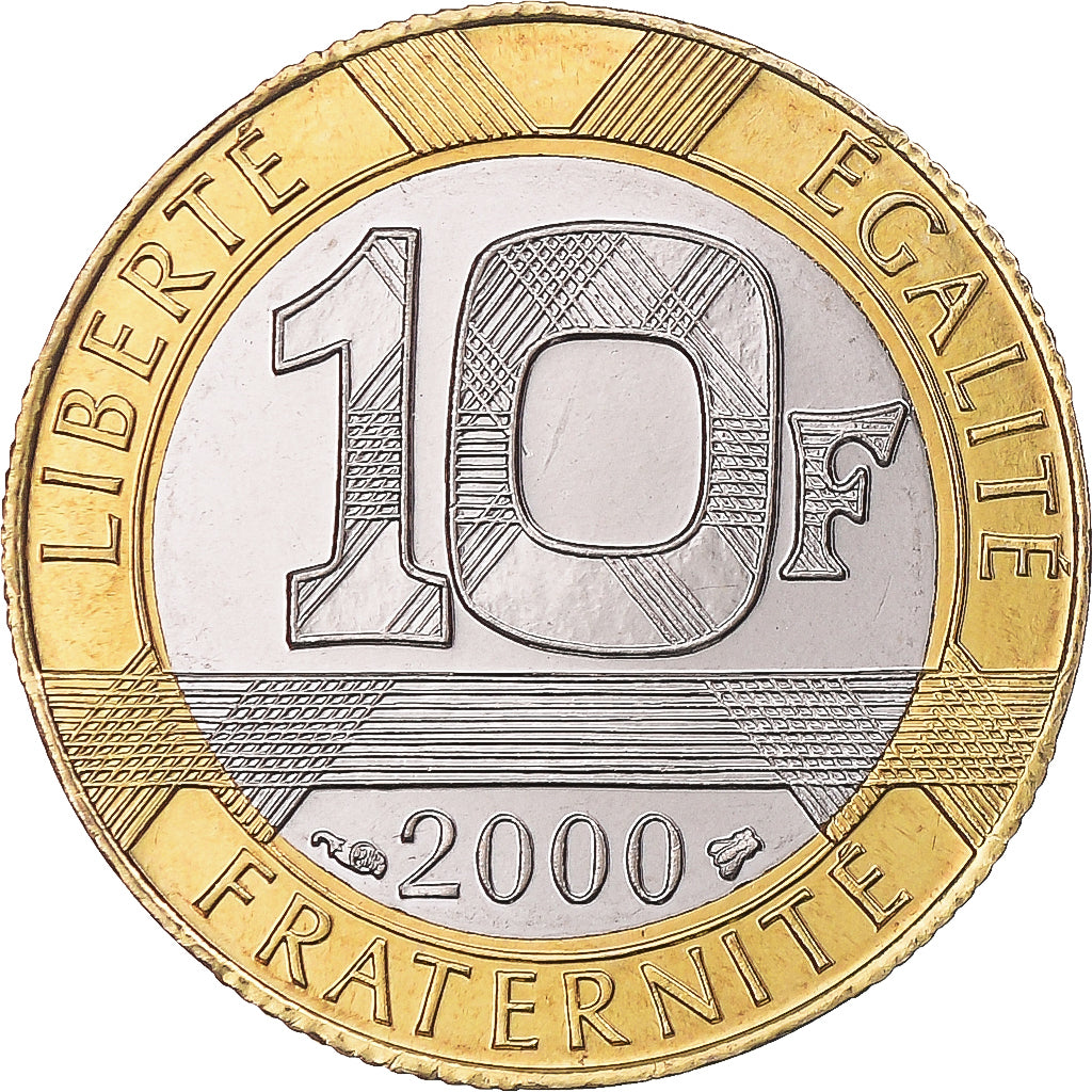 Moneta, Francia, Génie, 10 Francs, 2000, Paris, BU, FDC, Alluminio-bronzo