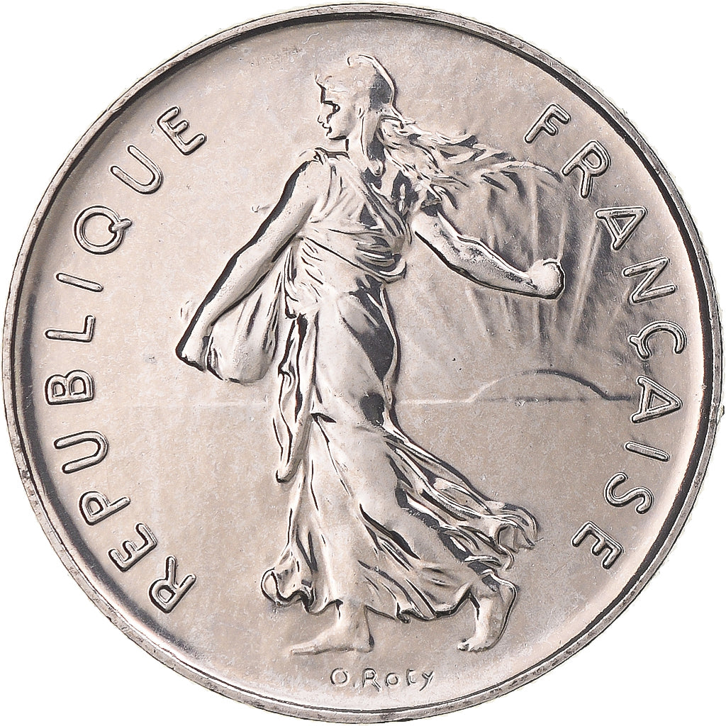 Coin, France, Semeuse, 5 Francs, 2001, Paris, BU, MS(65-70), Nickel Clad