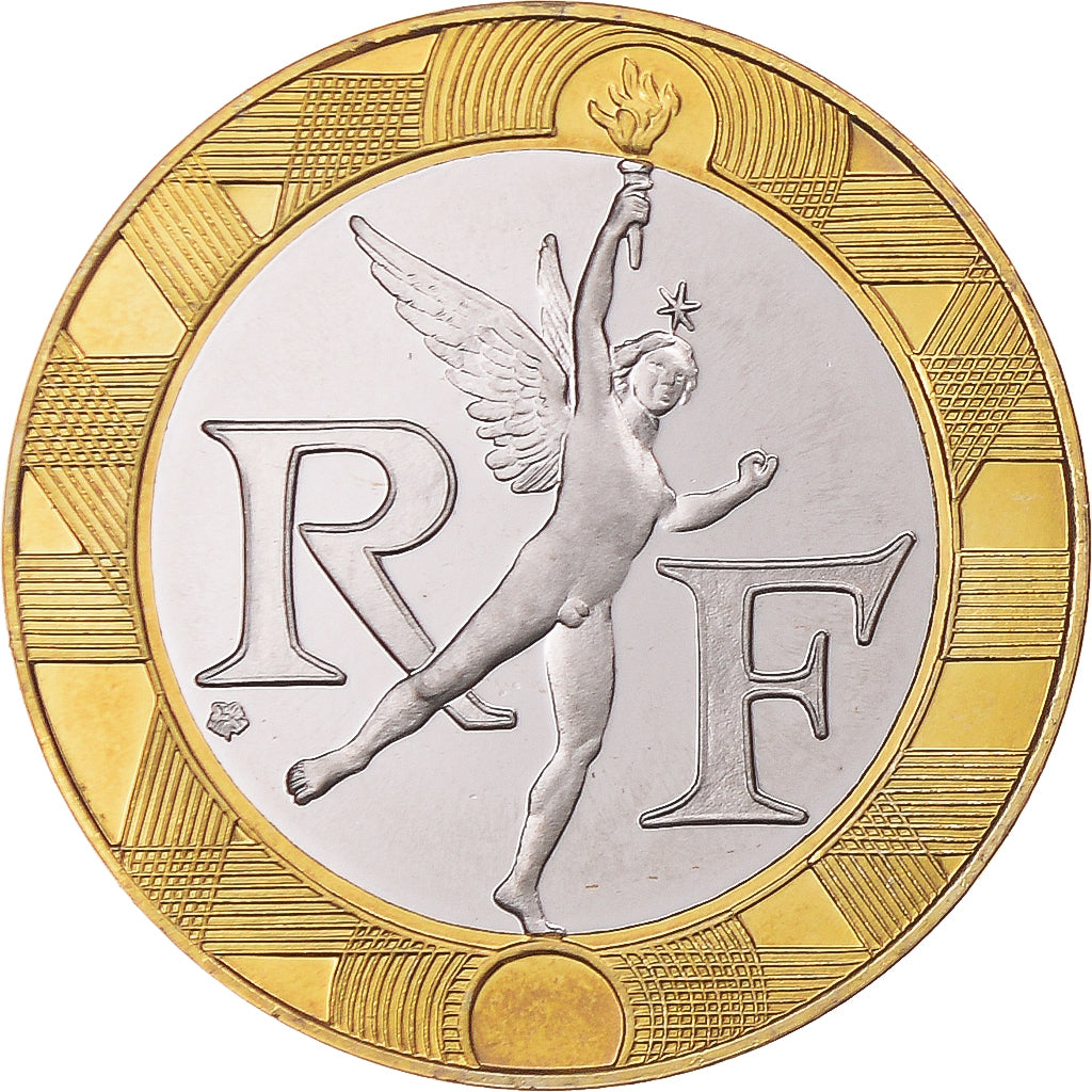 Moneda, Francia, Génie, 10 Francs, 1991, Paris, BE, FDC, Aluminio - bronce