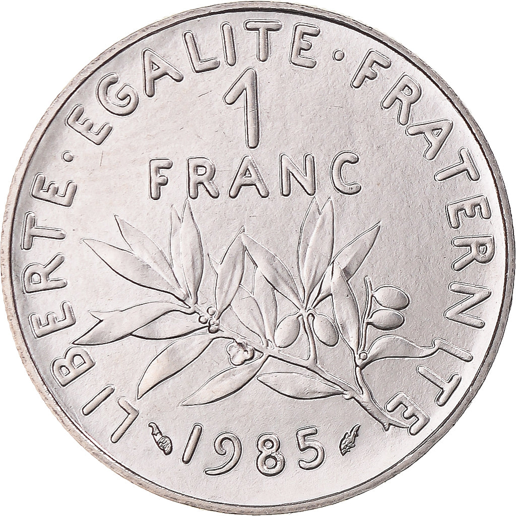 Coin, France, Semeuse, Franc, 1985, Paris, MS(65-70), Nickel, KM:925.1