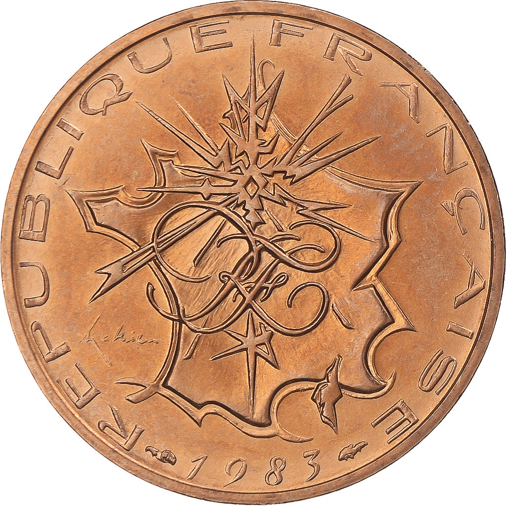 Münze, Frankreich, Mathieu, 10 Francs, 1983, Paris, Tranche A, STGL