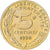 Coin, France, Marianne, 5 Centimes, 1998, Paris, BU, MS(65-70), Aluminum-Bronze
