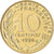 Munten, Frankrijk, Marianne, 10 Centimes, 1998, Paris, BU, FDC, Aluminum-Bronze