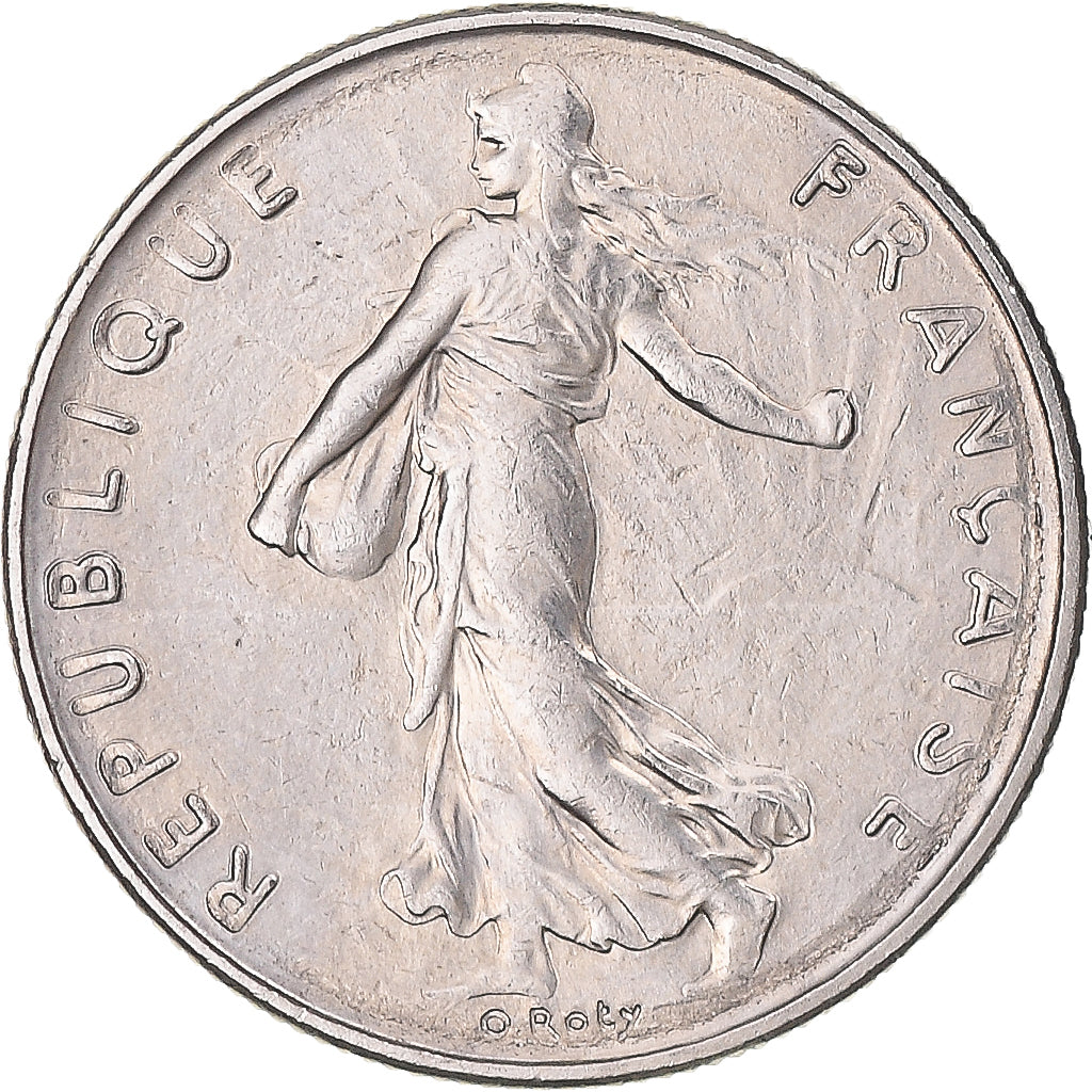 Munten, Frankrijk, Semeuse, 1/2 Franc, 1998, Paris, BU, FDC, Nickel, KM:931.1