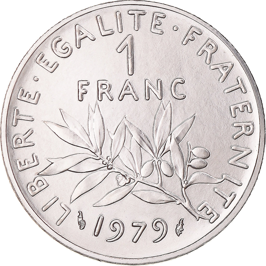 Moeda, França, Semeuse, Franc, 1979, Paris, MS(65-70), Níquel, KM:925.1