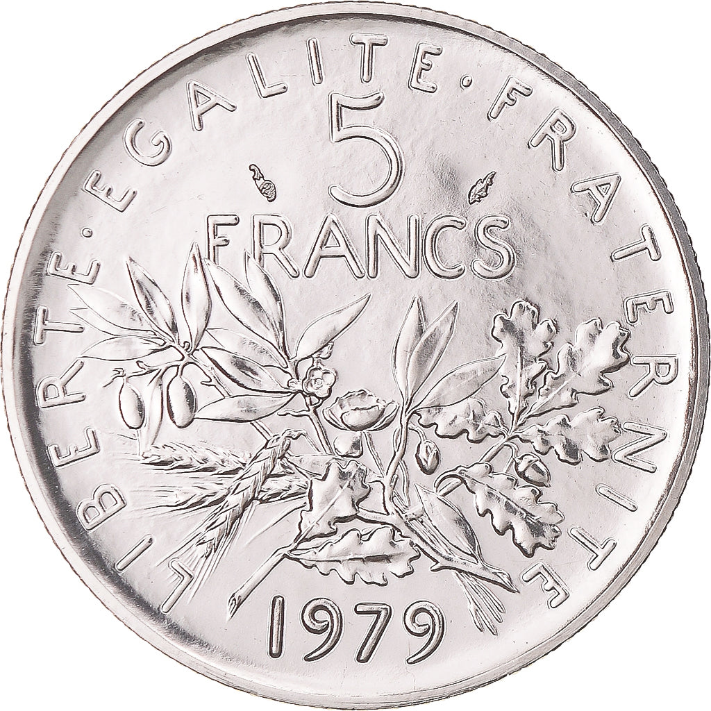 Coin, France, Semeuse, 5 Francs, 1979, Paris, MS(65-70), Nickel Clad