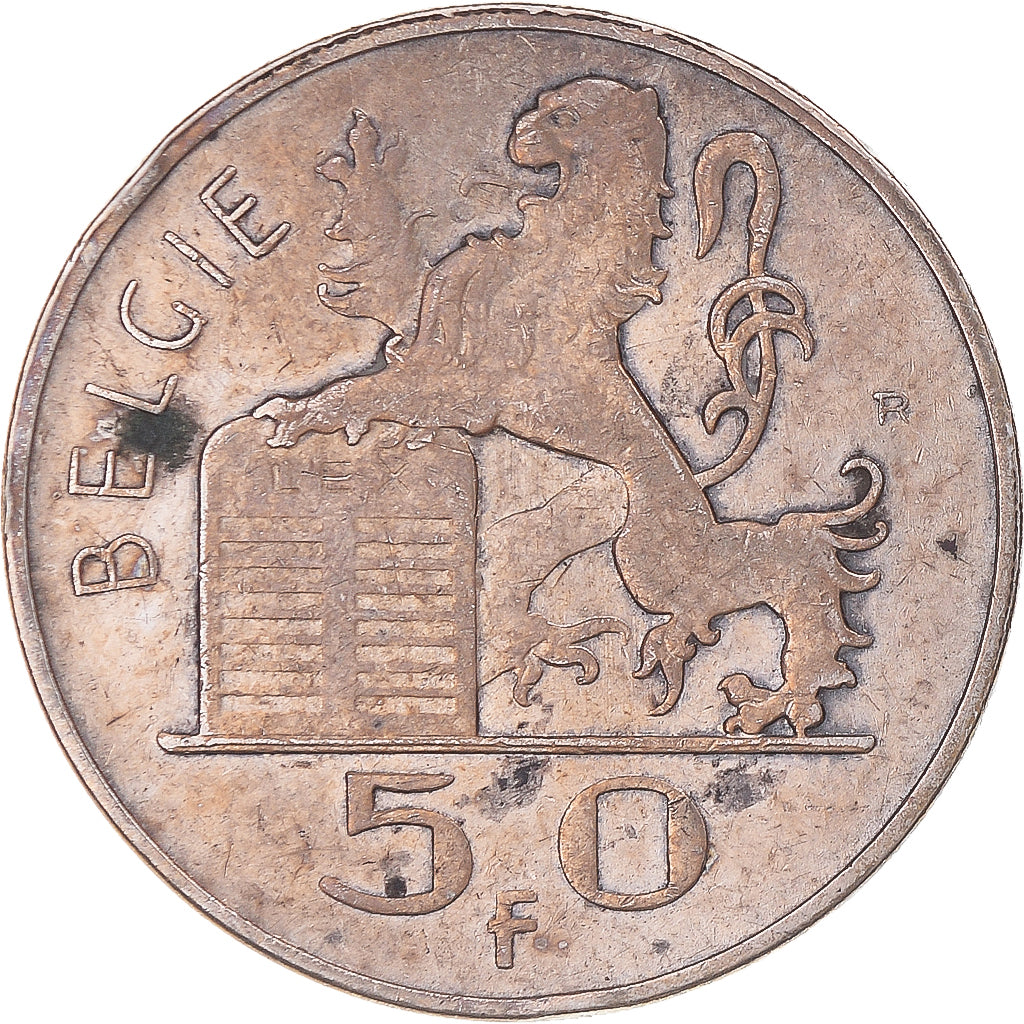 Coin, Belgium, Régence Prince Charles, 50 Francs, 50 Frank, 1948, EF(40-45)