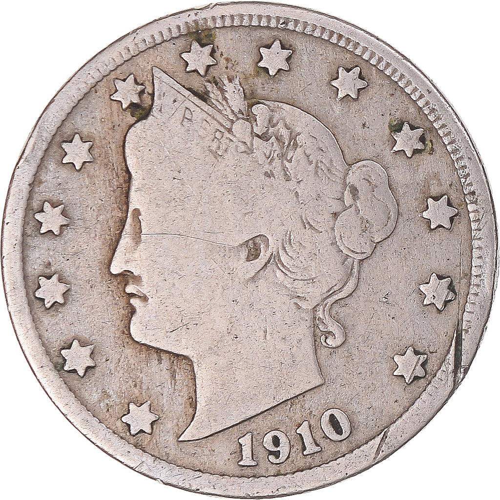 Münze, Vereinigte Staaten, Liberty Nickel, 5 Cents, 1910, U.S. Mint