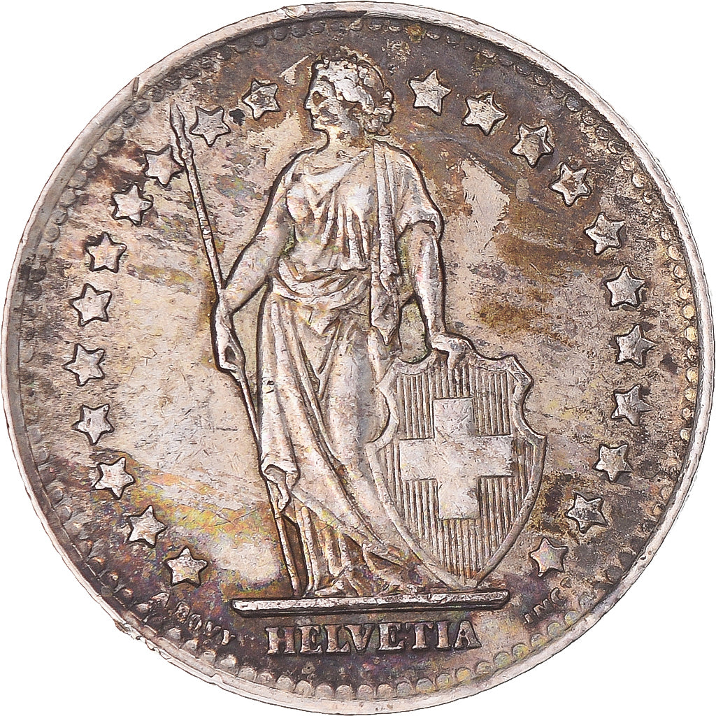 Coin, Switzerland, Franc, 1945, Bern, EF(40-45), Silver, KM:24