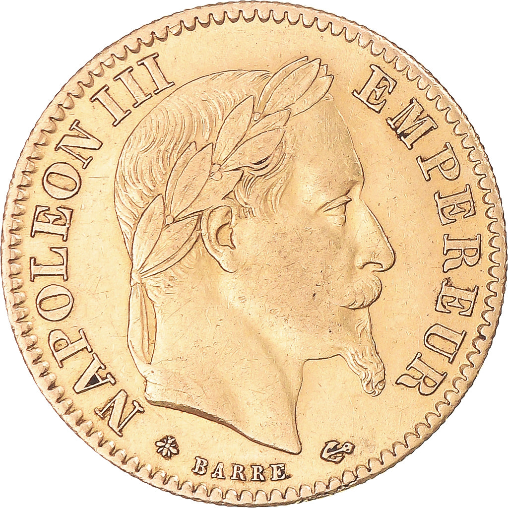 Monnaie, France, Napoleon III, 10 Francs, 1865, Paris, TTB+, Or, Gadoury:1015