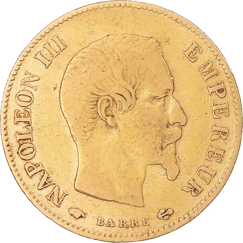 Monnaie, France, Napoleon III, 10 Francs, 1858, Paris, TB+, Or, Gadoury:1014