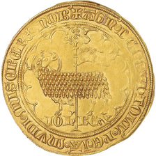 Moeda, França, Jean II le Bon, Mouton d'or, 1350-1364, Flan large, AU(50-53)