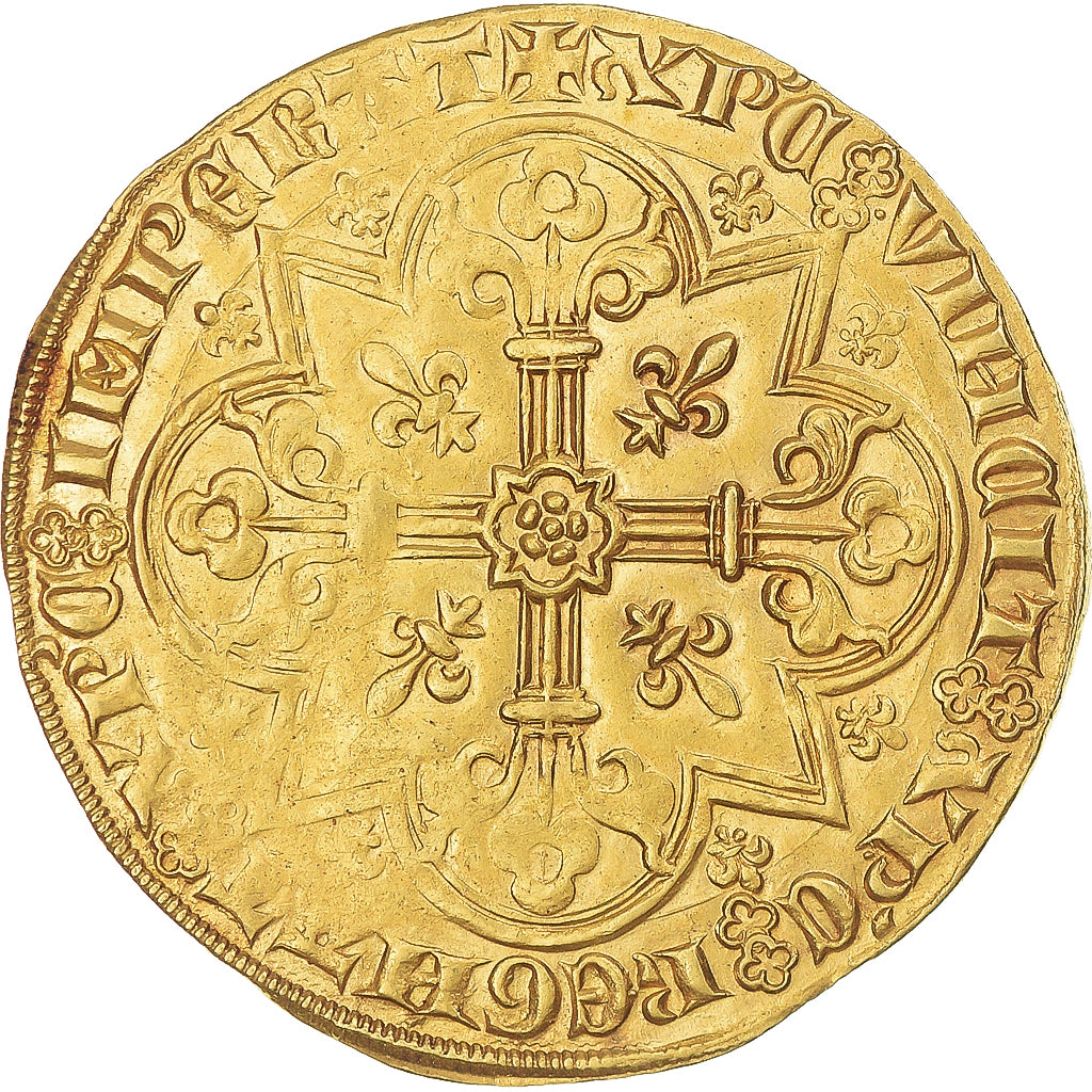 Monnaie, France, Jean II le Bon, Mouton d'or, 1350-1364, Flan large, TTB+, Or