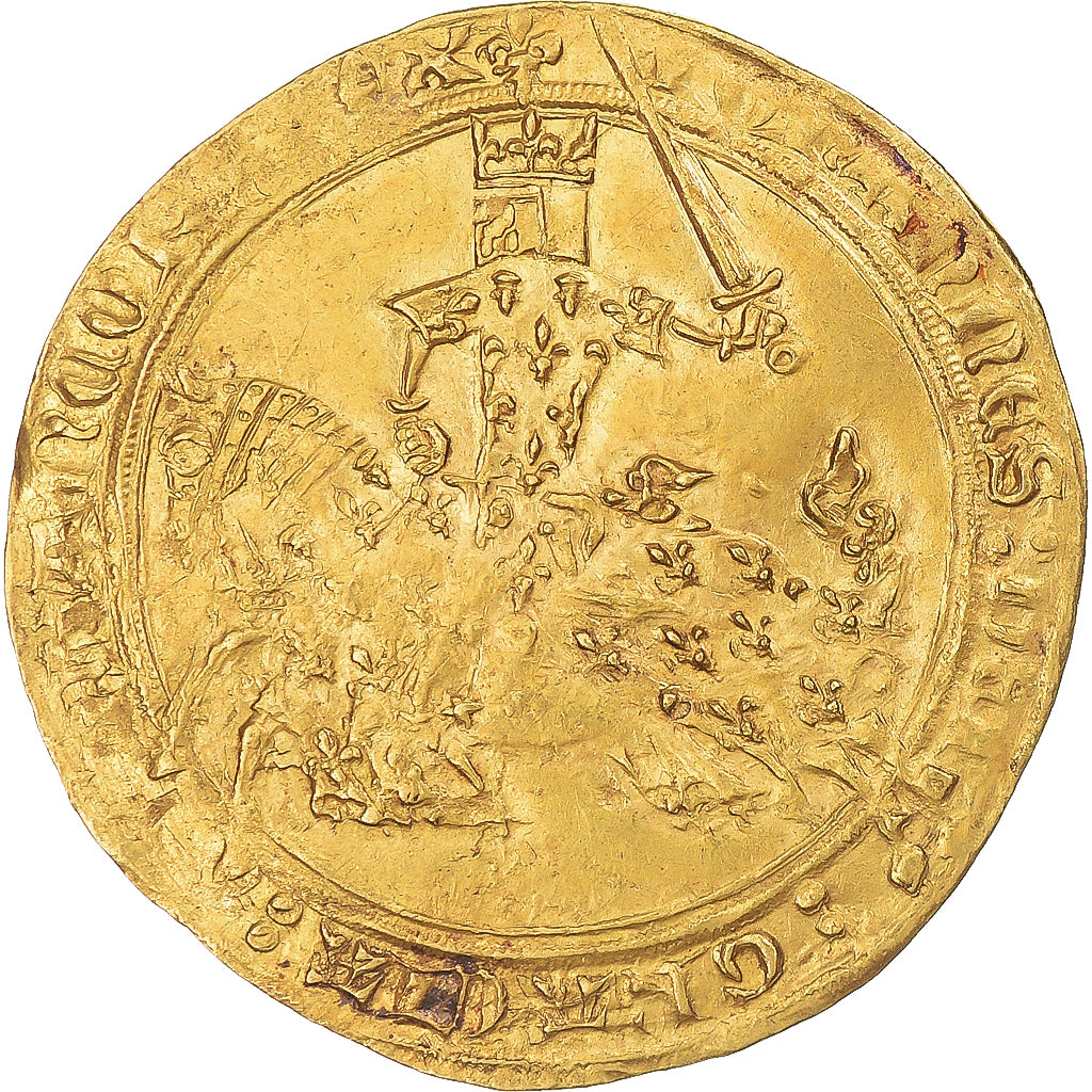 Münze, Frankreich, Jean II le Bon, Franc à cheval, 1350-1364, SS+, Gold