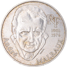 Munten, Frankrijk, André Malraux, 100 Francs, 1997, PR, Zilver, KM:1188