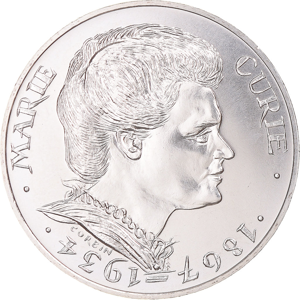 Coin, France, Marie Curie, 100 Francs, 1984, MS(65-70), Silver, KM:955