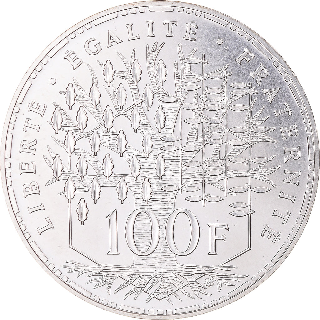 Coin, France, Panthéon, 100 Francs, 1986, Paris, MS(65-70), Silver, KM:951.1