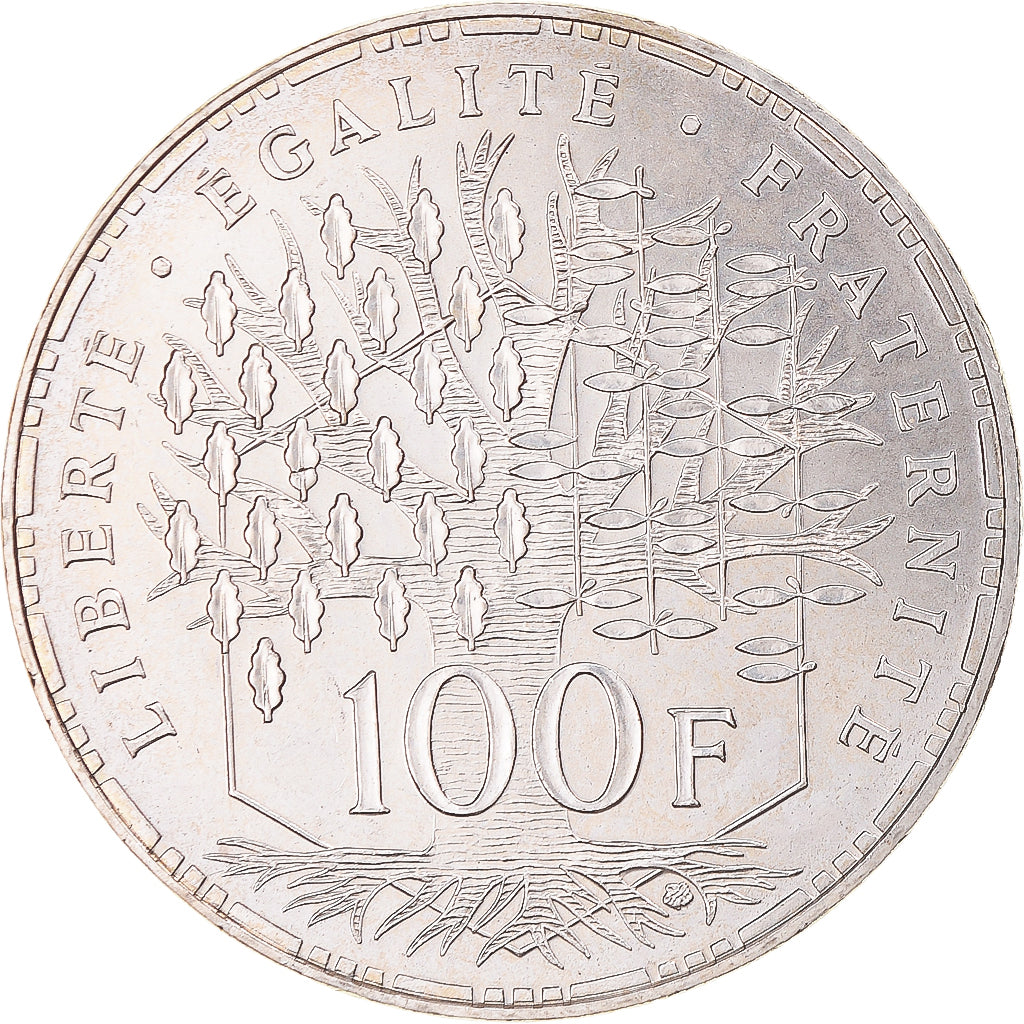 Coin, France, Panthéon, 100 Francs, 1995, Paris, MS(65-70), Silver, KM:951.1
