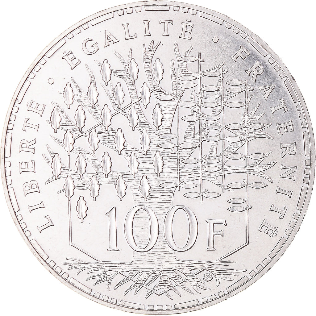 Coin, France, Panthéon, 100 Francs, 1996, Paris, MS(65-70), Silver, KM:951.1