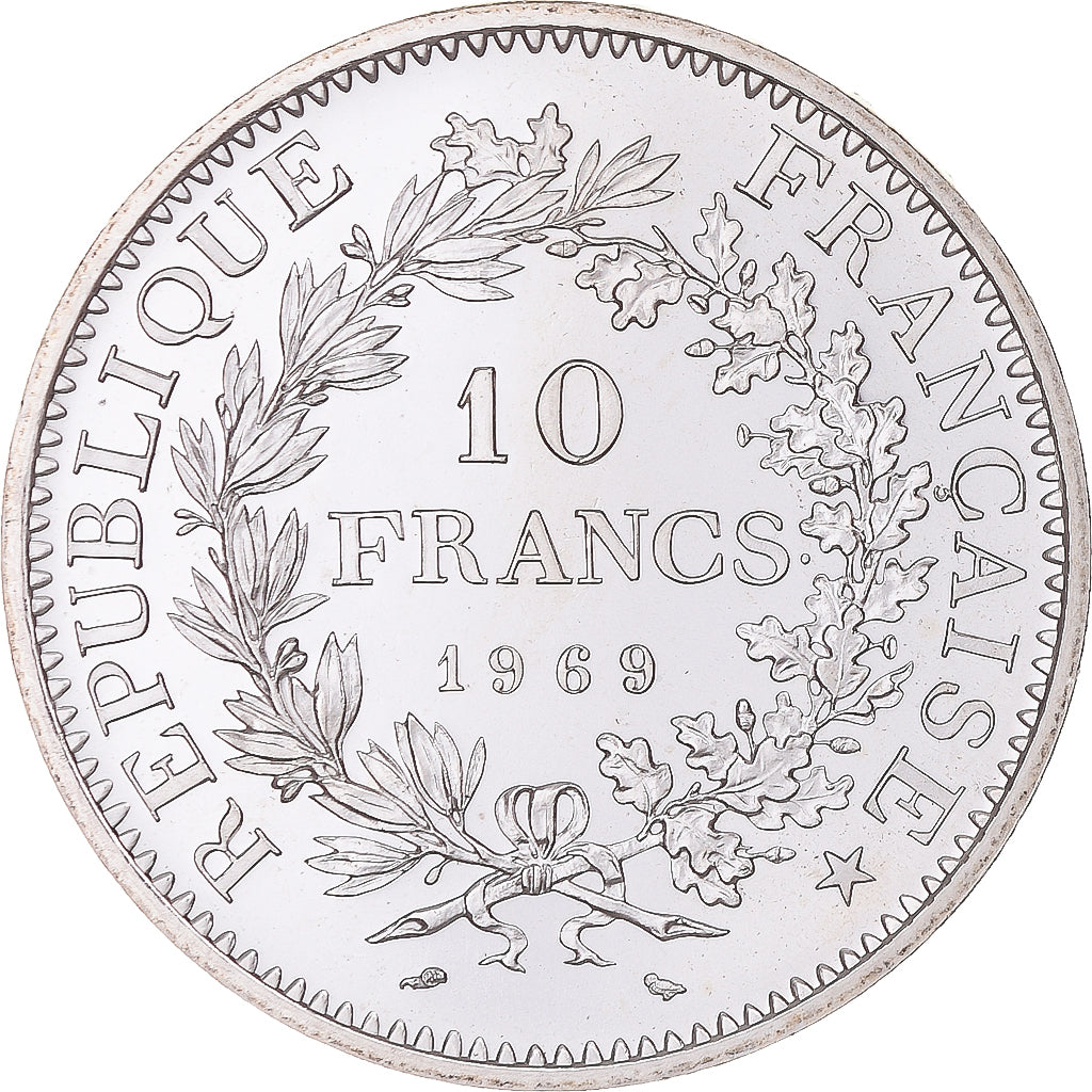 Coin, France, Hercule, 10 Francs, 1969, Paris, UNC, Silver, KM:932, Gadoury:813