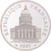 Coin, France, Panthéon, 100 Francs, 1991, Paris, MS(65-70), Silver, KM:951.1