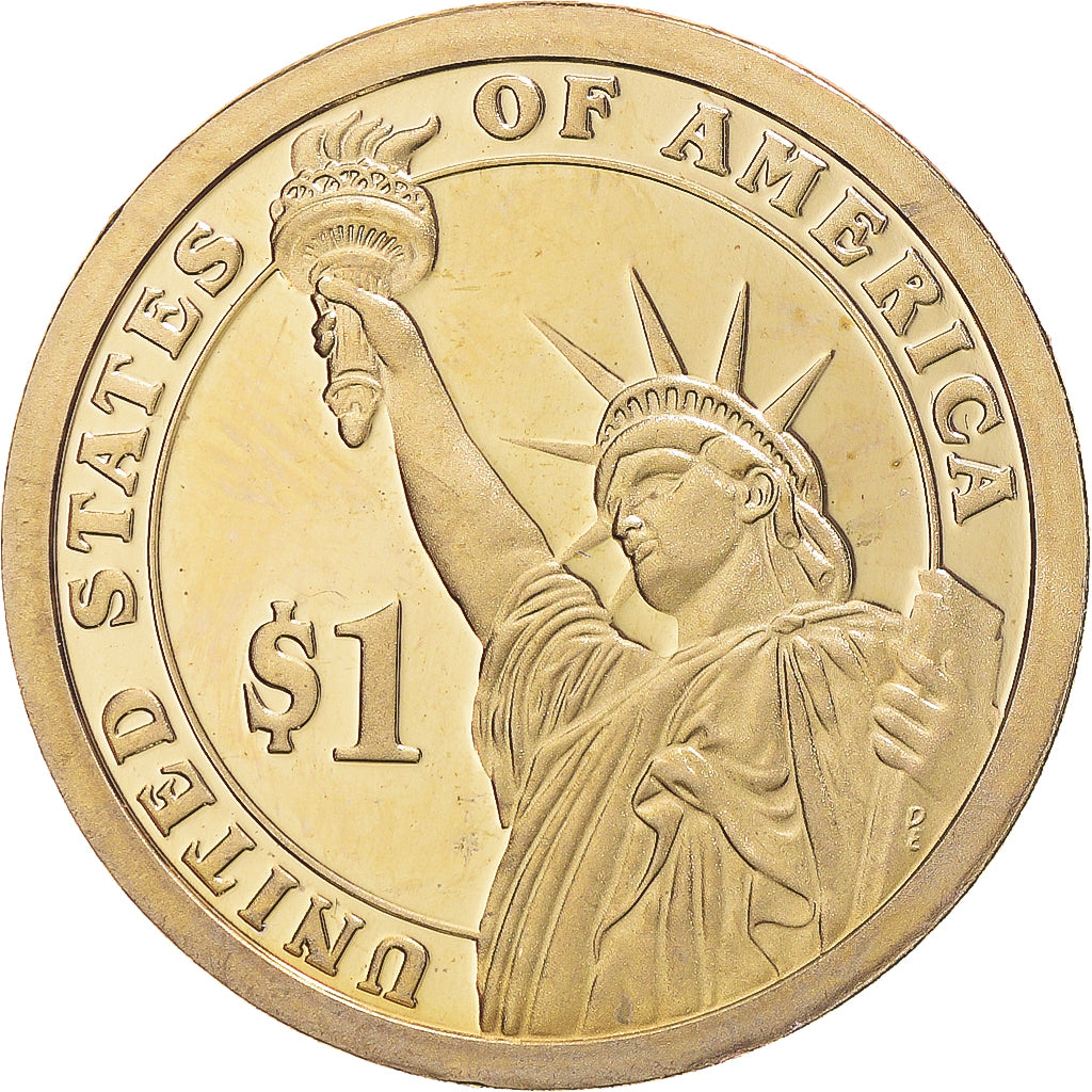 Moneda, Estados Unidos, John Adams, Dollar, 2007, U.S. Mint, San Francisco