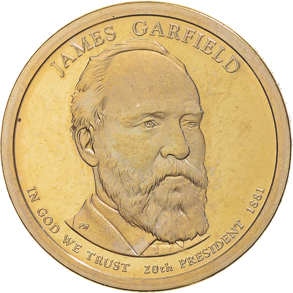 Coin, United States, James Garfield, Dollar, 2011, U.S. Mint, San Francisco