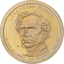 Coin, United States, Franklin Pierce, Dollar, 2010, U.S. Mint, San Francisco