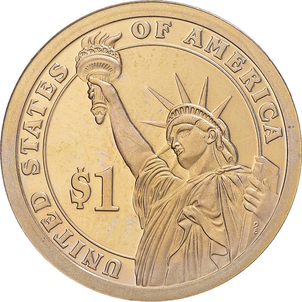Coin, United States, Franklin Pierce, Dollar, 2010, U.S. Mint, San Francisco