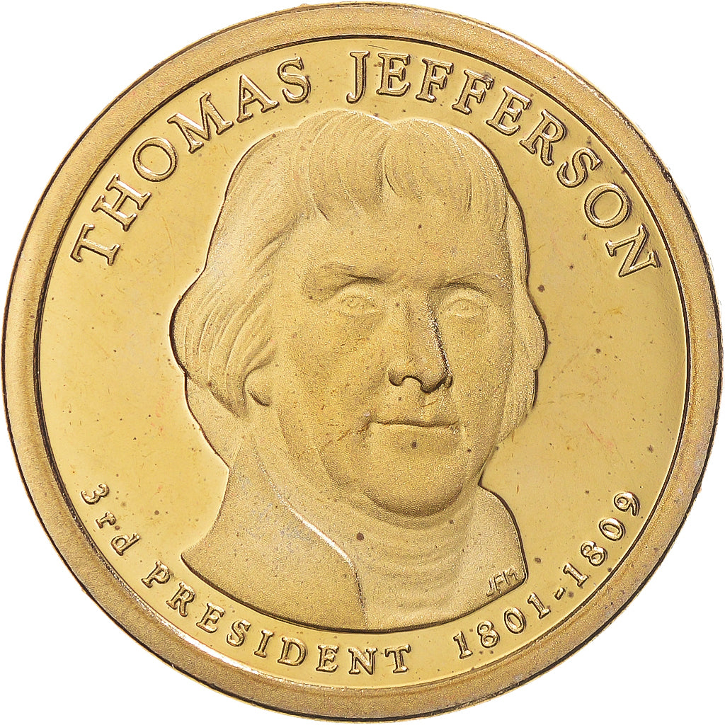 Moneda, Estados Unidos, Thomas Jefferson, Dollar, 2007, U.S. Mint, San